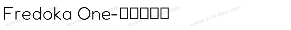 Fredoka One字体转换